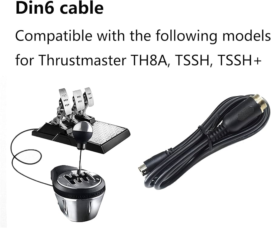 Amazon.co.jp: ZLiT Connection Din6 USBケーブル適合 Thrustmaster